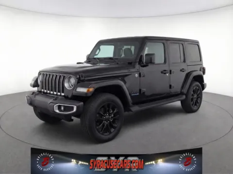 Black 2025 Jeep Wrangler Sahara 4xe for sale in Bridgeport, NY