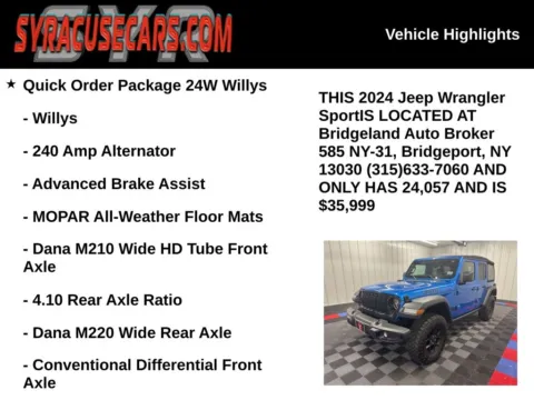 More photos of 2024 Jeep Wrangler Sport at Bridgeland Auto Brokers, NY