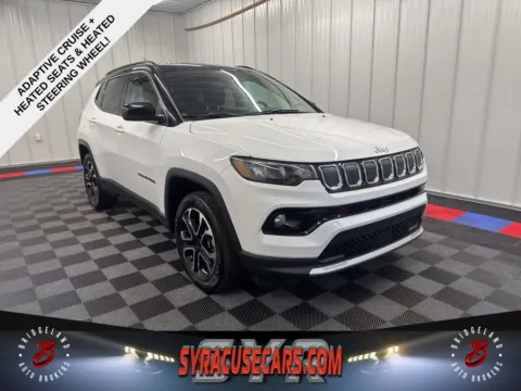 White 2022 Jeep Compass Limited for sale in Bridgeport, NY