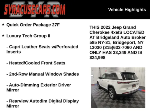 More photos of 2022 Jeep Grand Cherokee 4xe at Bridgeland Auto Brokers, NY