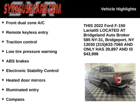 More photos of 2022 Ford F-150 Lariat at Bridgeland Auto Brokers, NY