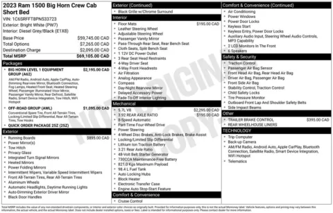Photos of 2023 Ram 1500 Big Horn/Lone Star for sale in Bridgeport, NY at Bridgeland Auto Brokers