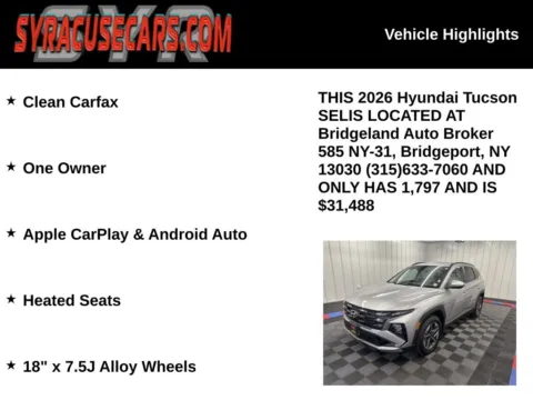 More photos of 2026 Hyundai Tucson SEL at Bridgeland Auto Brokers, NY