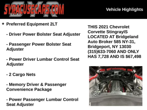 More photos of 2021 Chevrolet Corvette Stingray at Bridgeland Auto Brokers, NY