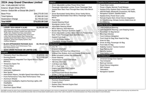Photos of 2024 Jeep Grand Cherokee Limited for sale in Bridgeport, NY at Bridgeland Auto Brokers