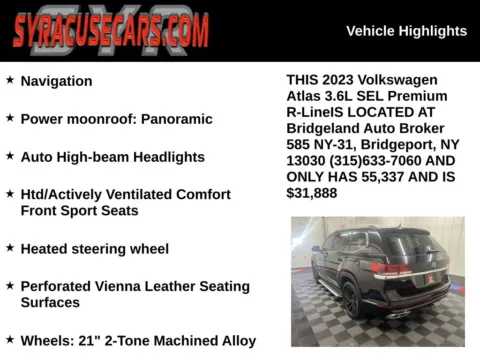 More photos of 2023 Volkswagen Atlas 3.6L V6 SEL Premium R-Line at Bridgeland Auto Brokers, NY