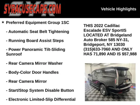 More photos of 2022 Cadillac Escalade ESV Sport at Bridgeland Auto Brokers, NY