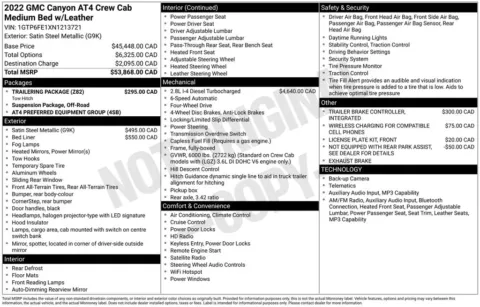 Photos of 2022 GMC Canyon AT4 w/Leather for sale in Bridgeport, NY at Bridgeland Auto Brokers