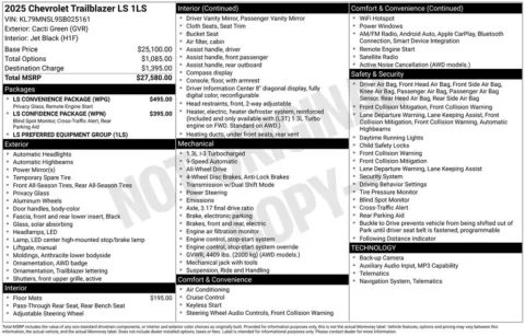 Photos of 2025 Chevrolet TrailBlazer LS for sale in Bridgeport, NY at Bridgeland Auto Brokers