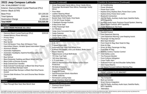Photos of 2022 Jeep Compass Latitude for sale in Bridgeport, NY at Bridgeland Auto Brokers