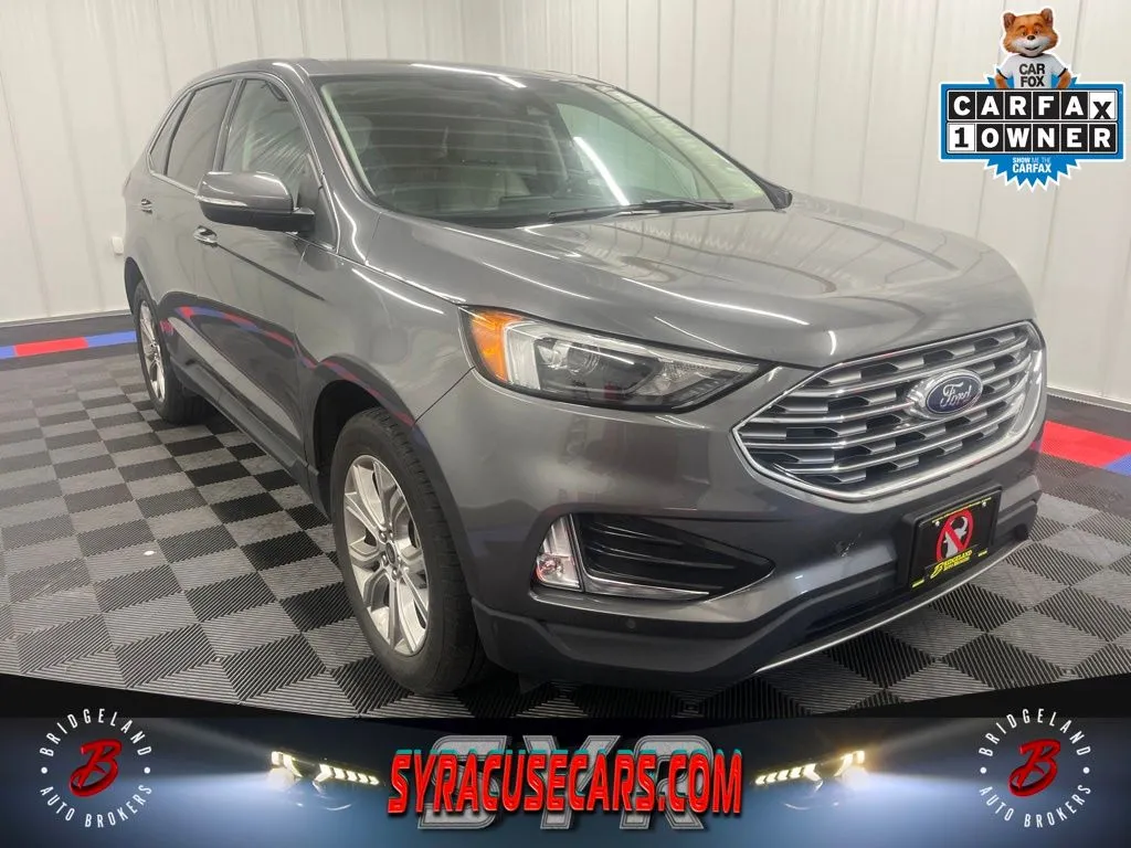 Gray 2024 Ford Edge Titanium for sale in Bridgeport, NY