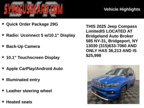 More photos of 2025 Jeep Compass Limited at Bridgeland Auto Brokers, NY