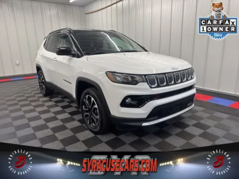 White 2022 Jeep Compass Limited for sale in Bridgeport, NY