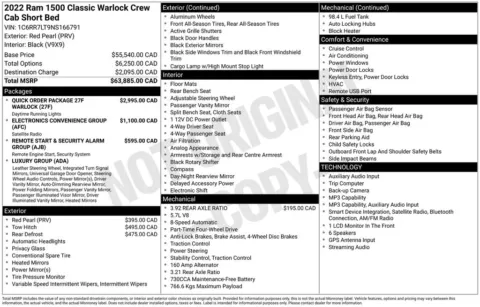Photos of 2022 Ram 1500 Classic Warlock for sale in Bridgeport, NY at Bridgeland Auto Brokers