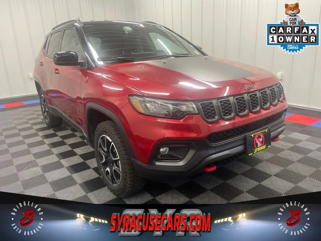 Red 2025 Jeep Compass Trailhawk for sale in Bridgeport, NY