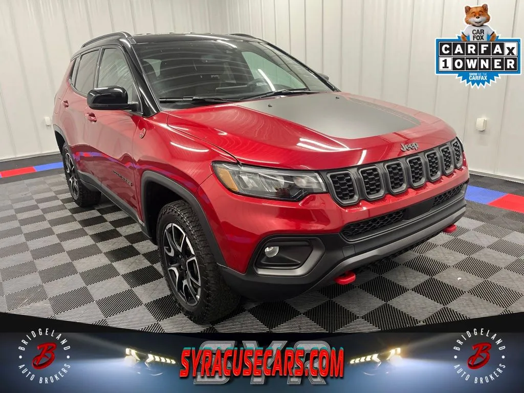 Red 2025 Jeep Compass Trailhawk for sale in Bridgeport, NY