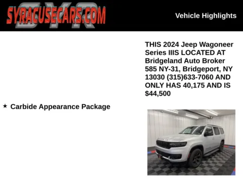 More photos of 2024 Jeep Wagoneer Series II at Bridgeland Auto Brokers, NY