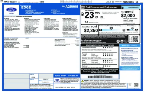 Photos of 2024 Ford Edge SE for sale in Bridgeport, NY at Bridgeland Auto Brokers