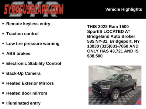 More photos of 2022 Ram 1500 Sport at Bridgeland Auto Brokers, NY