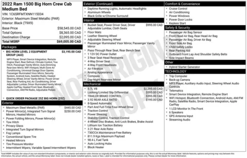 Photos of 2022 Ram 1500 Big Horn/Lone Star for sale in Bridgeport, NY at Bridgeland Auto Brokers