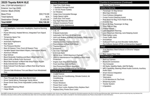 Photos of 2025 Toyota RAV4 XLE for sale in Bridgeport, NY at Bridgeland Auto Brokers