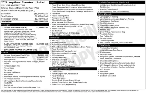 Photos of 2024 Jeep Grand Cherokee L Limited for sale in Bridgeport, NY at Bridgeland Auto Brokers