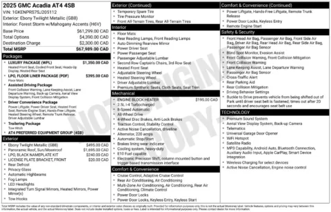 Photos of 2025 GMC Acadia AT4 for sale in Bridgeport, NY at Bridgeland Auto Brokers