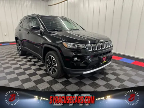 Black 2022 Jeep Compass Limited for sale in Bridgeport, NY