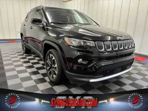 Black 2022 Jeep Compass Limited for sale in Bridgeport, NY