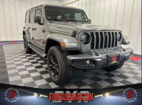 Gray 2021 Jeep Wrangler Unlimited Sahara Altitude for sale in Bridgeport, NY