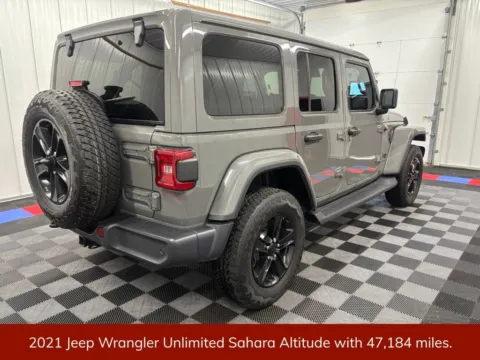 Another view of 2021 Jeep Wrangler Unlimited Sahara Altitude for sale in Bridgeport, NY at Bridgeland Auto Brokers