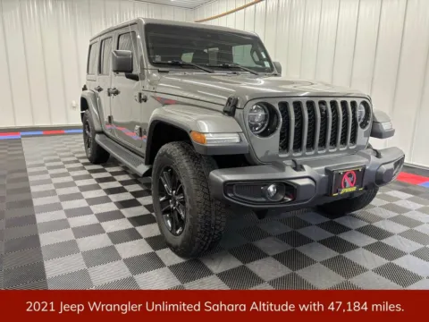 Another view of 2021 Jeep Wrangler Unlimited Sahara Altitude for sale in Bridgeport, NY at Bridgeland Auto Brokers