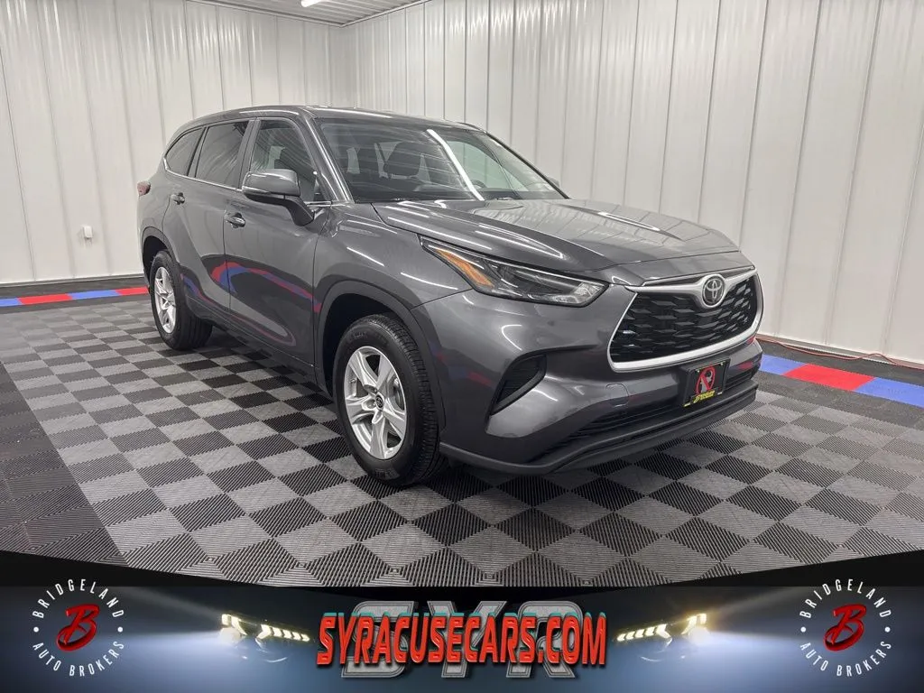 Gray 2023 Toyota Highlander L for sale in Bridgeport, NY