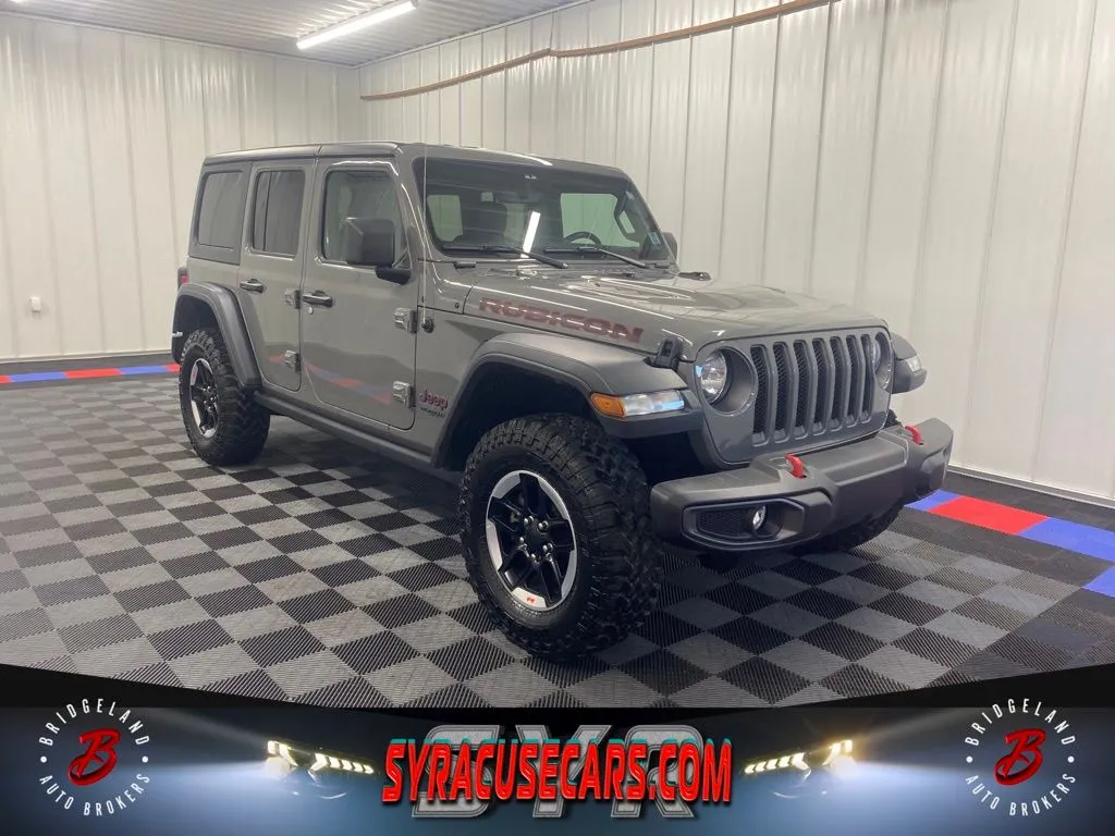 Gray 2021 Jeep Wrangler Unlimited Rubicon for sale in Bridgeport, NY