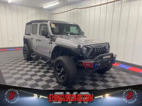 Silver 2018 Jeep Wrangler Unlimited Sport S for sale in Bridgeport, NY
