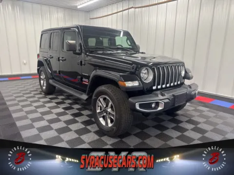 Black 2021 Jeep Wrangler Unlimited Sahara for sale in Bridgeport, NY