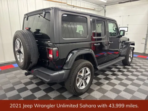 Another view of 2021 Jeep Wrangler Unlimited Sahara for sale in Bridgeport, NY at Bridgeland Auto Brokers
