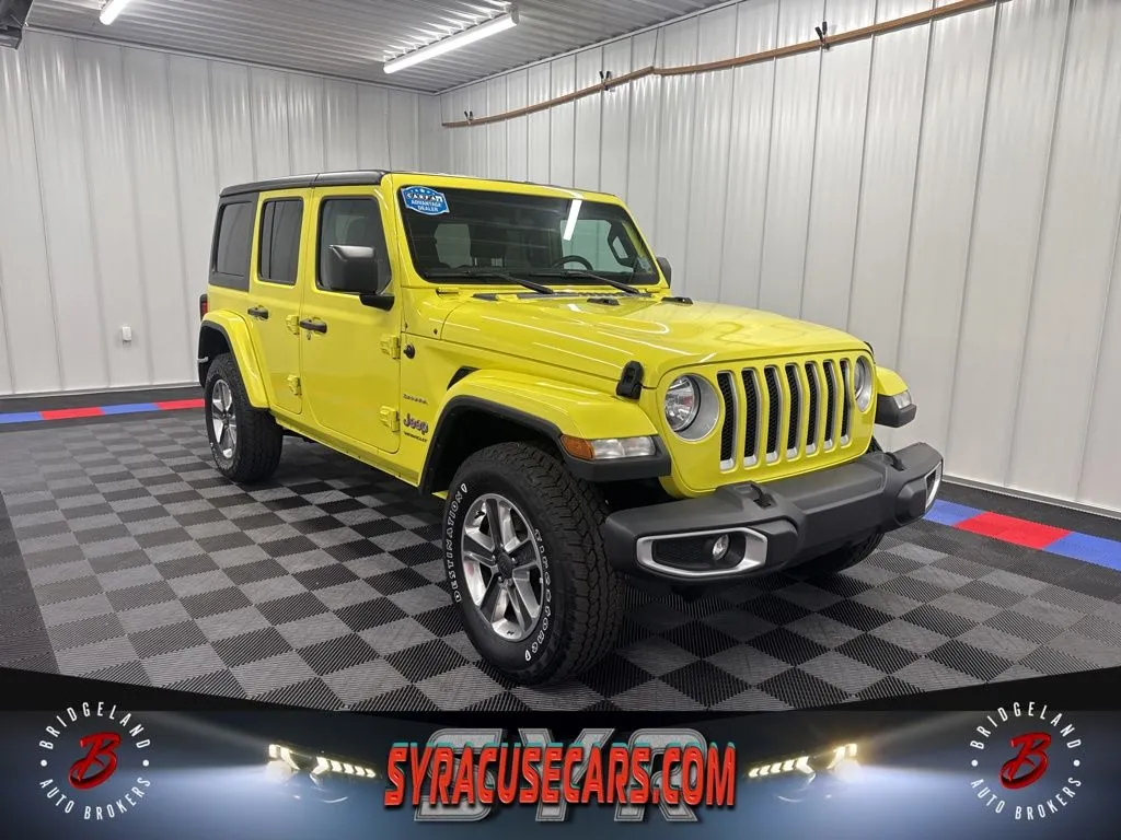 Yellow 2023 Jeep Wrangler Sahara for sale in Bridgeport, NY