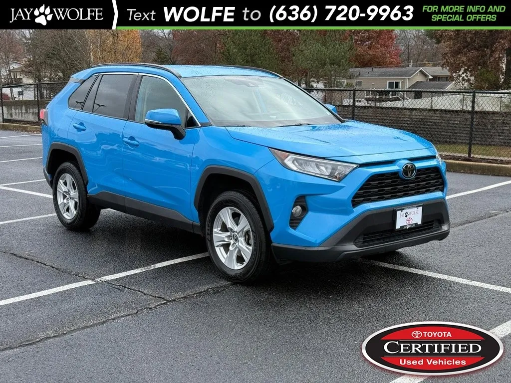 Blue 2021 Toyota RAV4 XLE for sale in Ballwin, MO