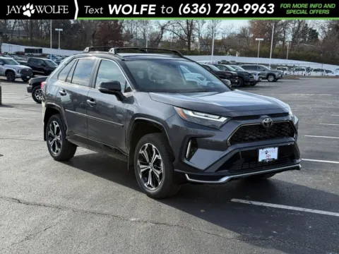 Black 2025 Toyota RAV4 Plug-In Hybrid XSE for sale in Ballwin, MO