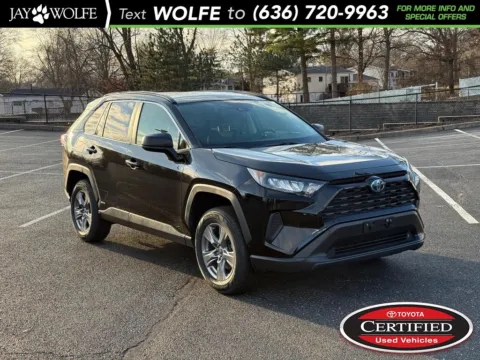 Black 2022 Toyota RAV4 Hybrid LE for sale in Ballwin, MO