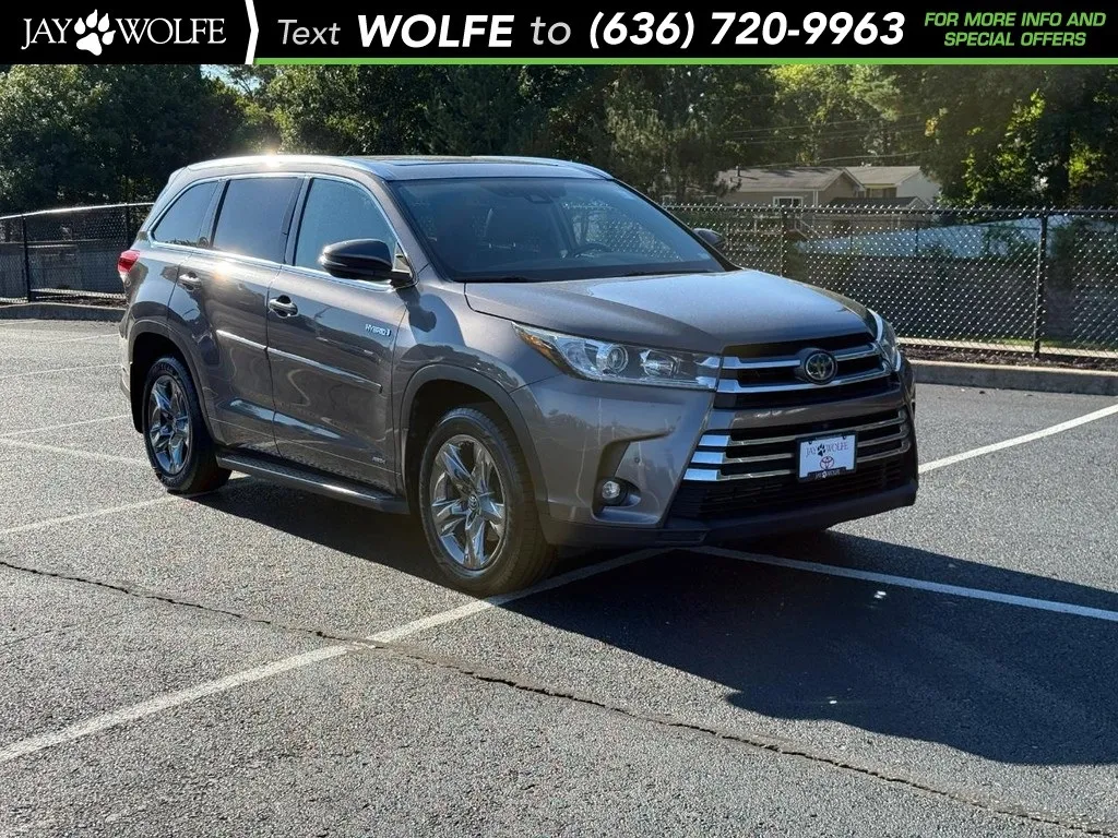 Gray 2019 Toyota Highlander Hybrid Limited Platinum for sale in Ballwin, MO