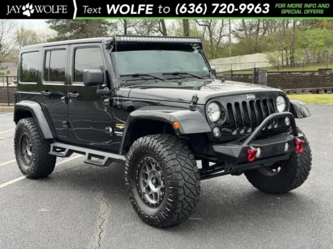 Black 2015 Jeep Wrangler Unlimited Sahara for sale in Ballwin, MO