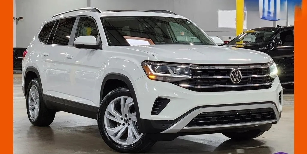 Blue 2022 Volkswagen Atlas 3.6L V6 SE w/Technology for sale in Ballwin, MO