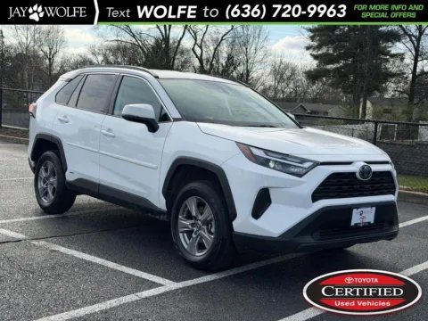 White 2024 Toyota RAV4 Hybrid LE for sale in Ballwin, MO