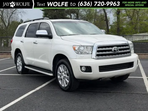 White 2017 Toyota Sequoia Platinum for sale in Ballwin, MO
