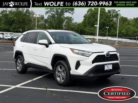 White 2024 Toyota RAV4 Hybrid LE for sale in Ballwin, MO