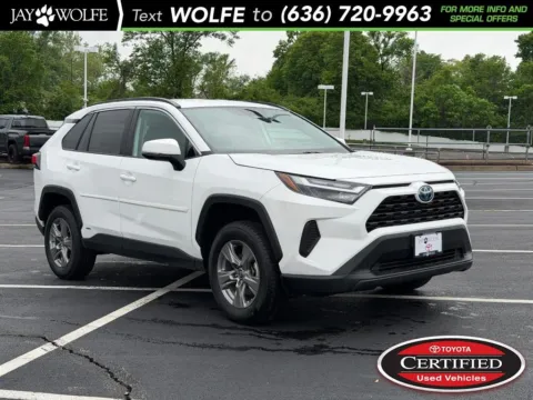 White 2024 Toyota RAV4 Hybrid LE for sale in Ballwin, MO