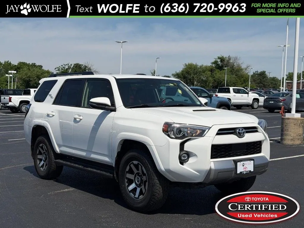 White 2024 Toyota 4Runner TRD Off-Road Premium for sale in Ballwin, MO