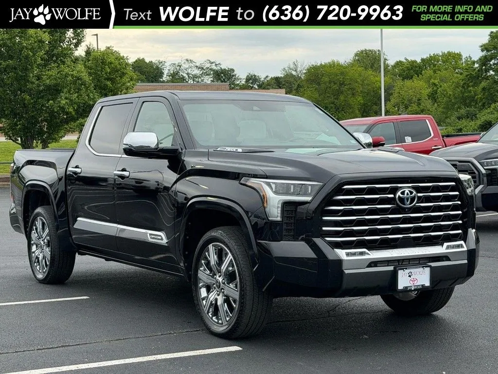 Black 2024 Toyota Tundra Hybrid Capstone for sale in Ballwin, MO